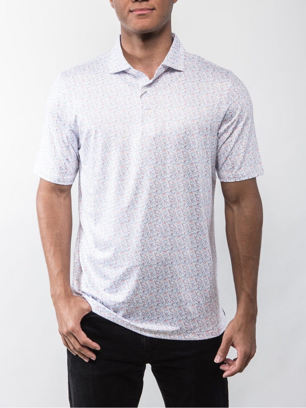 Lansky Bros Elvis Presley Shake, Rattle and Roll Performance Polo Size Large - Picture 2 of 9